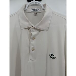 Peter Millar Summer Comfort Golf Polo Shirt Mens M OCEAN FOREST‎ MEMBER LOGO